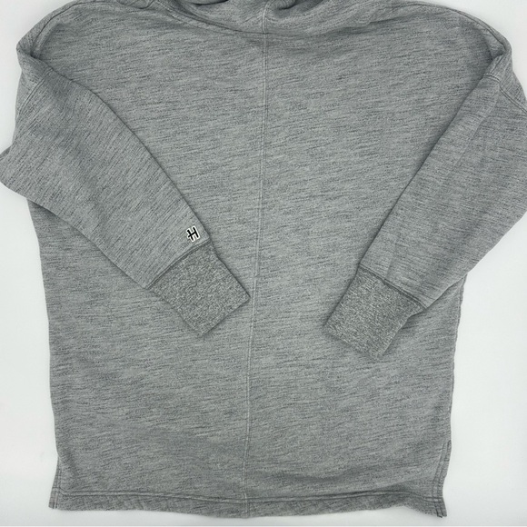 HOMAGE HUSTLE Women's Over Sized Mock Neck Pullover Hoodie Gray Small - Picture 9 of 9